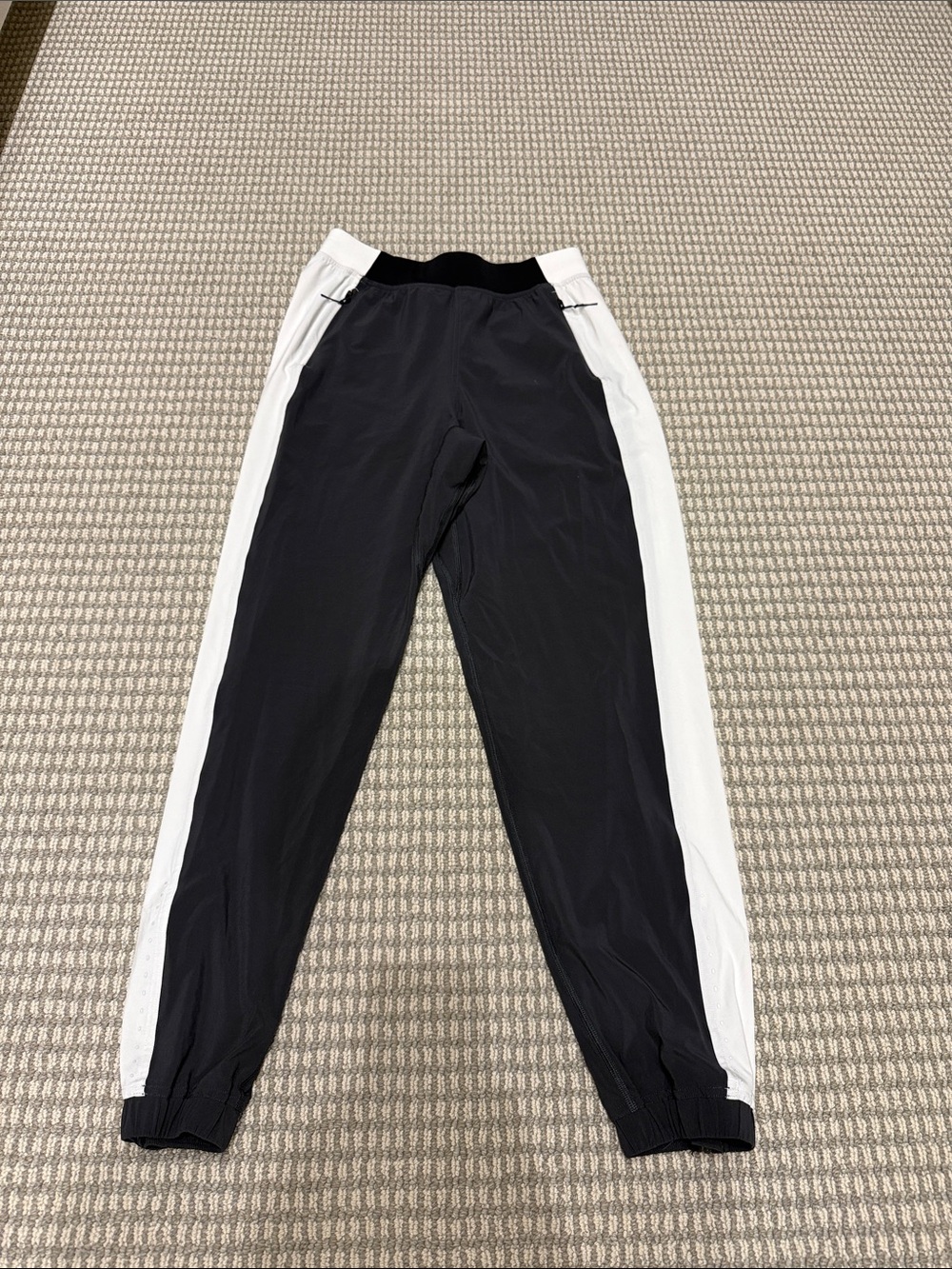 lululemon athletica Black and White Track Joggers